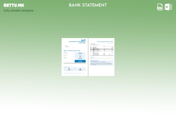 модерен стил Австралија ANZ доказ за адреса банкарска изјава. шаблон